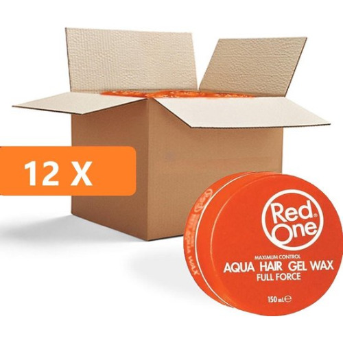 Red one Orange Hair Wax   Oranje Aqua - voordeelverpakking 12 stuks
