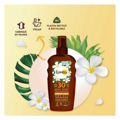 Lovea Sun Dry Oil Spray Zonnebrand SPF 30 - 150 ml