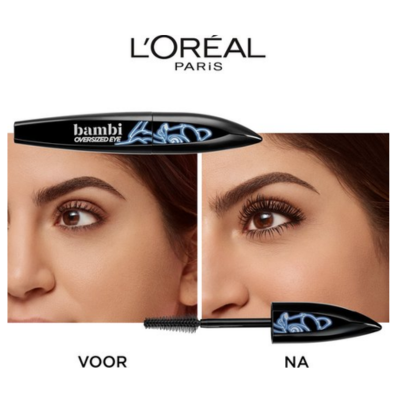 L’Oréal Paris - Bambi XXL Oversized Eye Mascara - Zwart - Volume & Lengte Mascara - 8,9ml