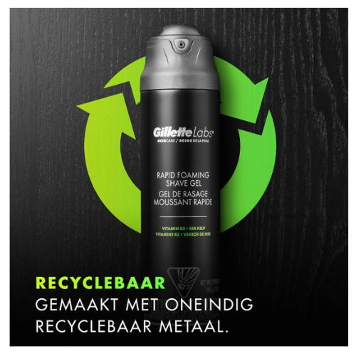 GilletteLabs Snel Schuimende Scheergel - Voor Mannen - Voordeelverpakking 6 x 198ml