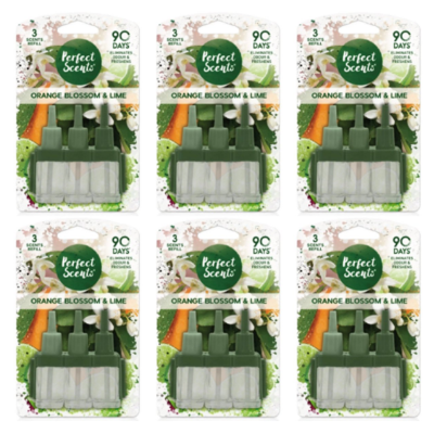 Perfect Scents 3Volution Navulling Orange Blossom & Lime - 6 x 20 ml