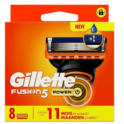 Gillette Fusion power scheermesjes -  8 stuks