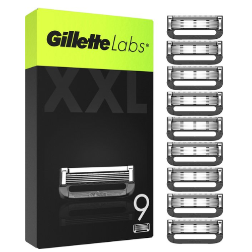 Gillette Navulmesjes Voor GilletteLabs - Exfoliating Bar En Heated Razor - 9 Scheermesjes