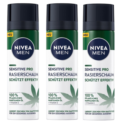 NIVEA MEN Scheerschuim Sensitive Pro- voordeelverpakking 3x 200 ml
