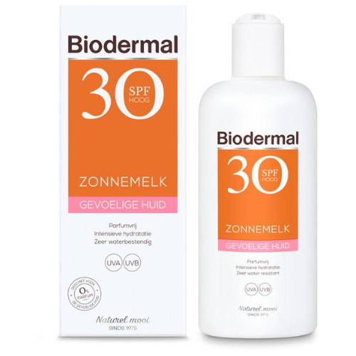 Biodermal Zonnebrand Gevoelige huid - Zonnemelk - SPF 30 - 200ml