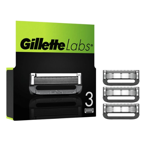 Gillette Navulmesjes Voor GilletteLabs - Exfoliating Bar En Heated Razor - 3 Scheermesjes