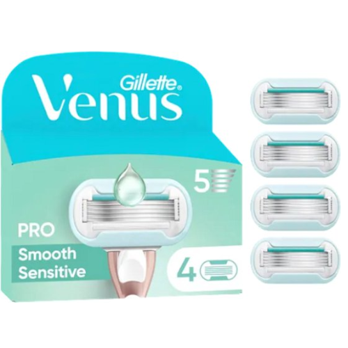 Gillette Venus Deluxe Pro Smooth Sensitive - 4 Navulscheermesjes