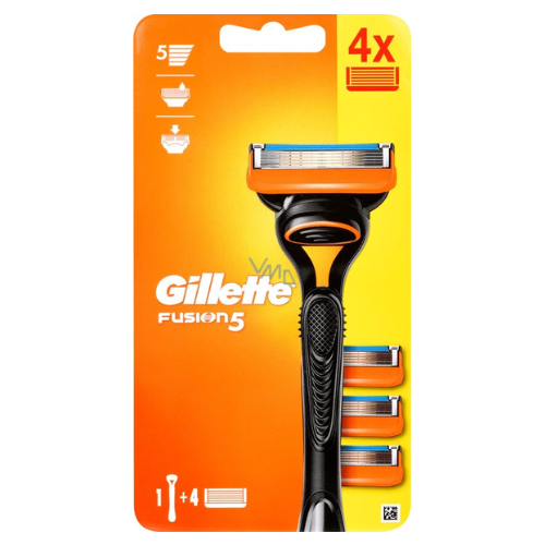 Gillette - Fusion 5 - Scheerset - Precisie en comfort - Houder & 4 Navulscheermesjes