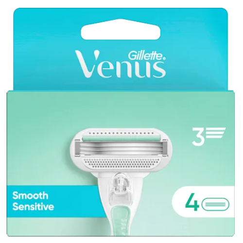 Gillette Venus Smooth Sensitive Voor Vrouwen Scheermesjes - 4 stuks