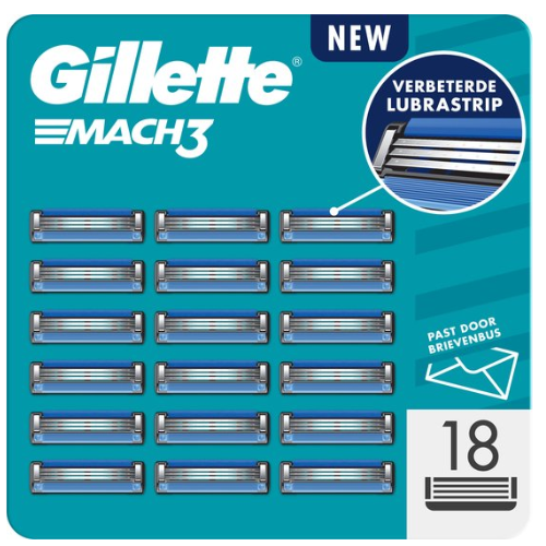 Gillette Mach 3 Scheermesjes - Voor Mannen - 18 Scheermesjes
