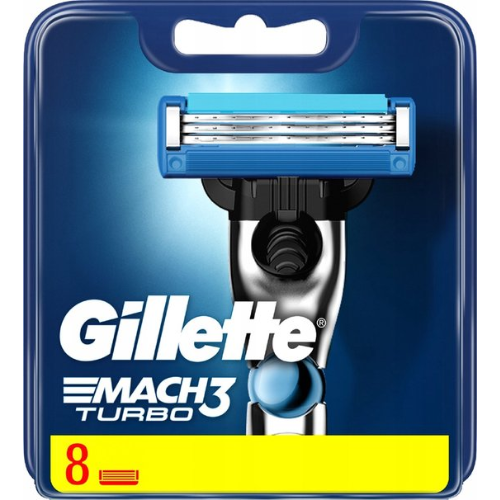 Gillette Mach3 Turbo-8 stuks-scheermesjes