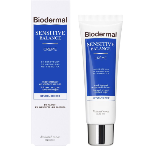 Biodermal Sensitive Balance Crème – Gezichtsverzorging met hyaluronzuur - Dagcrème voor de gevoelige huid - 50ml