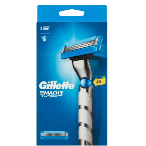 Gillette Mach3 Turbo Scheersysteem + 1 Scheermesje Mannen