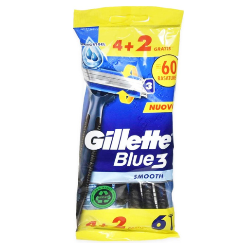 Gillette Blue3 Smooth 4+2 stuks