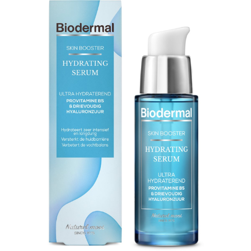 Biodermal Skin Booster Hydrating serum – Ultra hydraterend, Hydrateert zeer intensief en langdurig met hyaluronzuur en Vitamine B - Hyaluronzuur serum 30ml