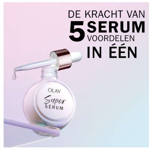 Olay Super Serum - 5 voordelen in 1 - Hydraterend Gezichtsserum 30 ml met Vitamine C & E & Niacinamide