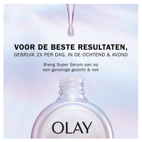 Olay Super Serum - 5 voordelen in 1 - Hydraterend Gezichtsserum 30 ml met Vitamine C & E & Niacinamide