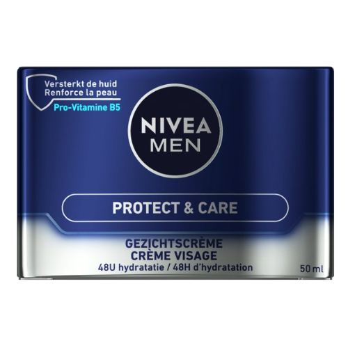 NIVEA MEN Protect & Care Intensieve Hydraterende Crème -  Normale en droge huid -  vitamine B5 - 50 ml