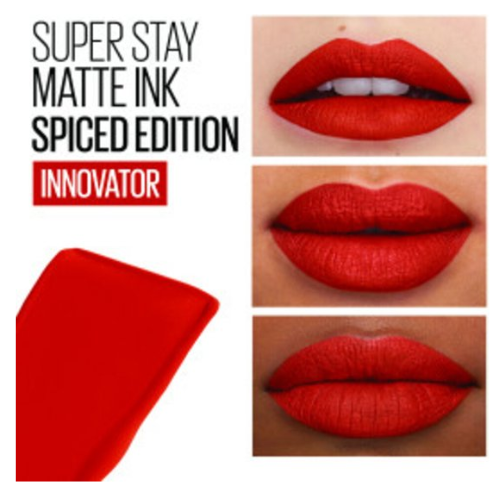 Maybelline New York - SuperStay Matte Ink Lipstick - 330 Innovator - Rood - Matte, Langhoudende Lippenstift - 5 ml