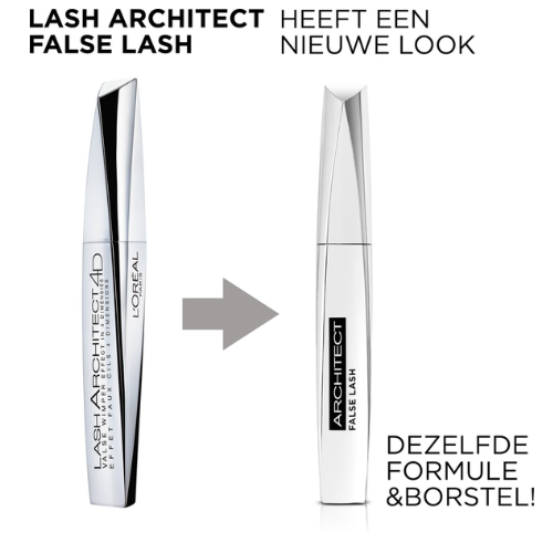 L'Oréal Paris Make-Up Designer False Lash Architect 4D - Black - Zwart - Lengte Mascara - 10,5 ml