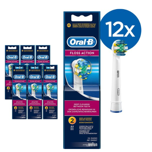 Oral-B Floss Action - Opzetborstels - 12 stuks