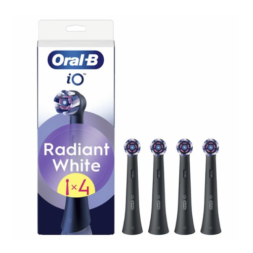 Oral-B Opzetborstels iO Radiant White Zwart 4 stuks