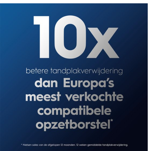 Oral-B Cross Action Pro - Opzetborstels - Met CleanMaximiser Technologie - Zwart - 8 Stuks