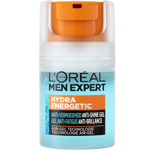 L'Oréal Men Expert Hydra Energetic Quenching Hydraterende Gel Moisturiser - Matterende Verfrissende Anti-Glans Gezichtsverzorging, Gezichtscrème voor Mannen – 50 ml