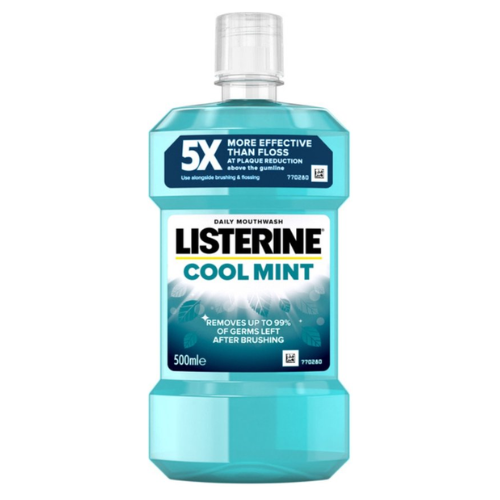LISTERINE Cool Mint mondwater, verfrissende mondwaterspoeling -  500ml