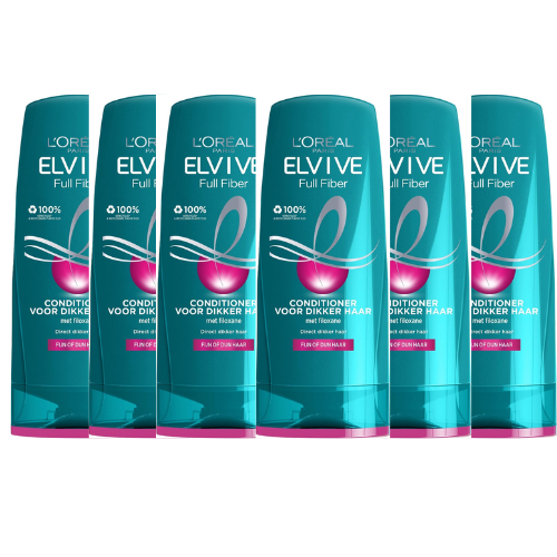L’Oréal Paris Elvive Full Fiber Conditioner - voordeelverpakking - 6 x 200 ml