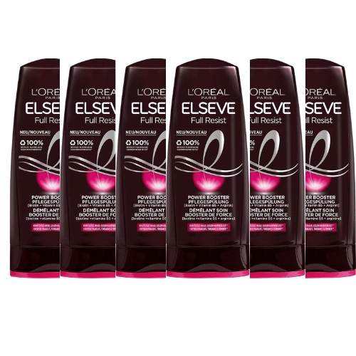 L’Oréal Paris Elseve Full Resist Power Booster Vrouwen Niet-professionele haarconditioner - voordeelverpakking - 6 x 200 ml