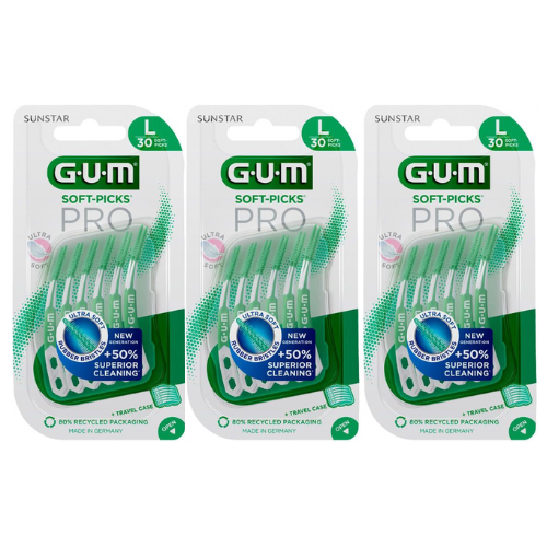 GUM Soft Picks PRO Large - voordeelverpakking -  3 x 30 Stuks