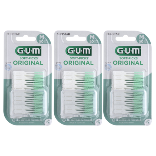GUM Soft-Picks Original Regular - voordeelverpakking - 3 x 50 stuks