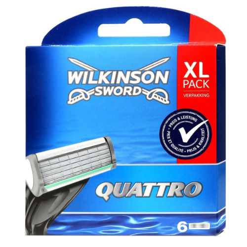 Wilkinson Quattro scheermesje -  6suks