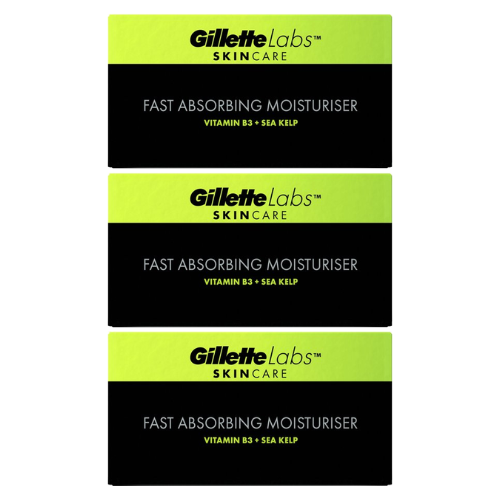 GilletteLabs Snel Absorberende Hydraterende Crème Van Gillette - Ultra-lichtgewicht - voordeelverpakking - 3 x 100ml