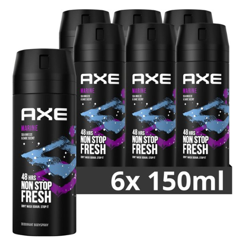 AXE Marine Deodorant Bodyspray - Voordeelverpakking - 6 x 150 ml