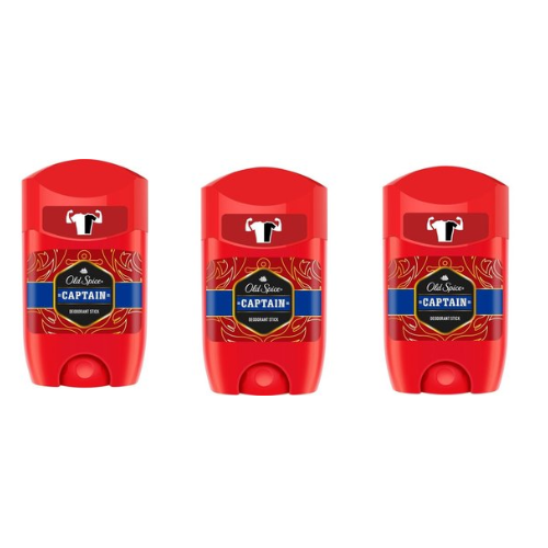 Old Spice Captain deodorant stick 3 x 50 ML