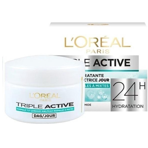 L’Oréal Paris Triple Active Dagcrème Normale tot Gemengde Huid - 50 ml