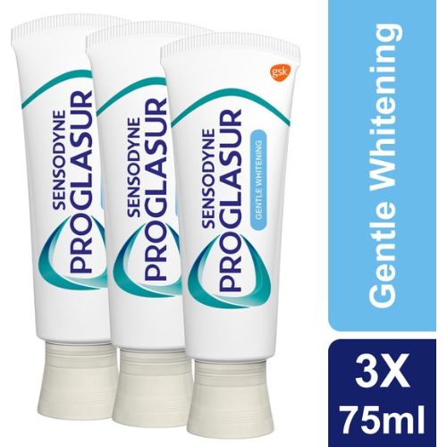 Sensodyne - Tandpasta - Pro Glasur - Gentle Whitening - 3 x 75ml