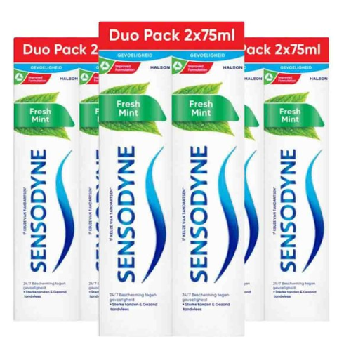 Sensodyne Tandpasta Fresh Mint DuoPack - 3stuks