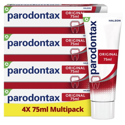 Parodontax - Original - dagelijkse tandpasta - tegen bloedend tandvlees - 4x75 ml