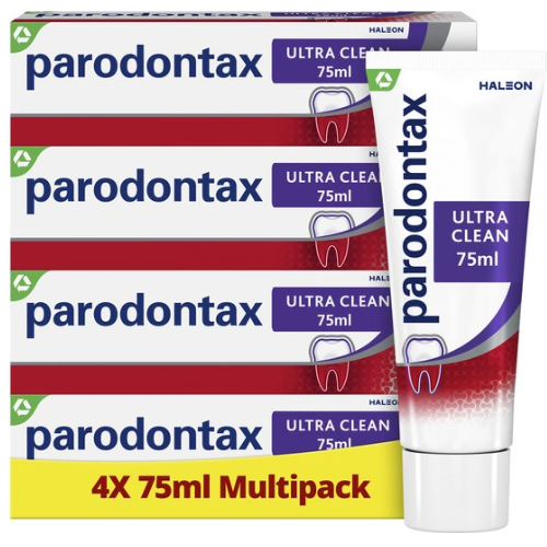 Parodontax Ultra Clean dagelijkse tandpasta tegen bloedend tandvlees 4 x 75ml