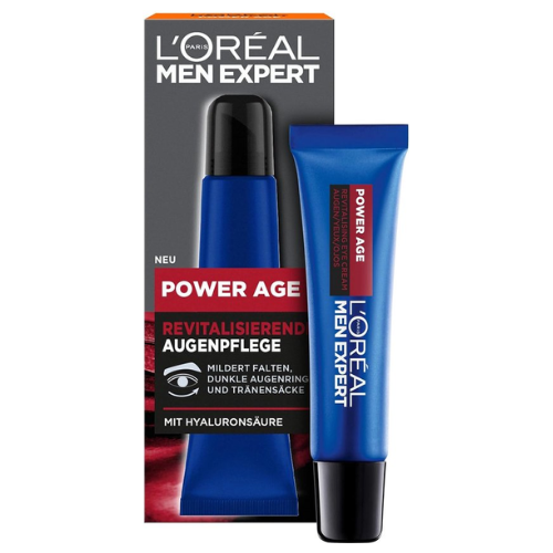 L'oreal Men Expert Power Age Revitalised Eye creme met hyaluron acid