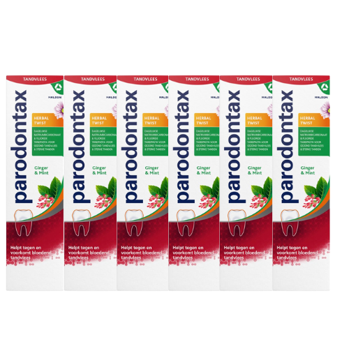 Parodontax Tandpasta Herbal Twist - 6 x 75 ml