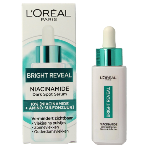 L'Oréal Paris Revitalift Bright Reveal Niacinamide Serum - Verrijkt met Melasyl - Tegen Pigmentvlekken & een Doffe Huid - 30 ml