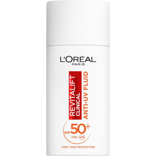 L’Oréal Paris Revitalift Clinical Anti-UV Fluid SPF 50 met Vitamine C* - Voorkomt de Eerste Tekenen van Huidveroudering - 50ml