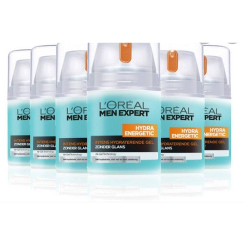L'Oréal Men Expert Hydra Energetic Hydraterende  Gel - voordeelverpakking - 6x  50 ml