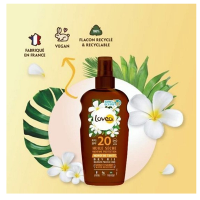 Lovea Sun Dry Oil Spray Zonnebrand SPF 20 - 150 ml