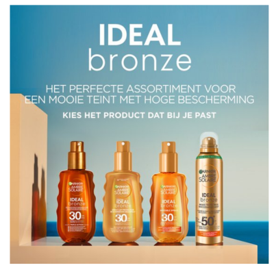 Ambre Solaire Ideal Bronze invisible spray SPF 30 150 ML