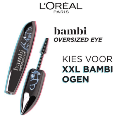L’Oréal Paris - Bambi XXL Oversized Eye Mascara - Zwart - Volume & Lengte Mascara - 8,9ml